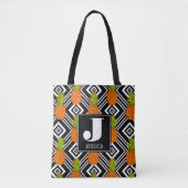 Geometrische anananas | Monogram Tote Bag (Voorkant)