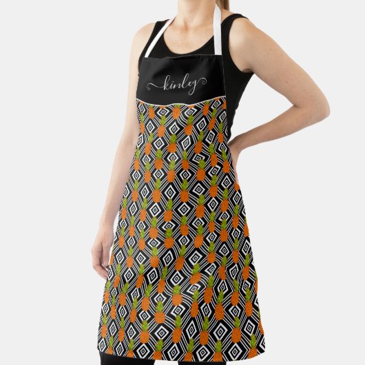 Geometrische anananas schort (Insitu)