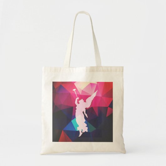 Geometrische Angel die Trumpet afspeelt Tote Bag (Voorkant)