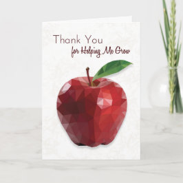 Geometrische Apple Leraar Waardering Kaart