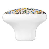 Geometrische Arabesque Keramische Knop (Zijkant)