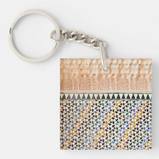 Geometrische Arabesque Pattern Sleutelhanger (Voorkant)