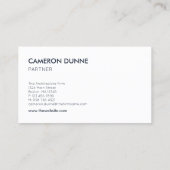 Geometrische architectuur grijs donkerblauw visitekaartje (Achterkant)