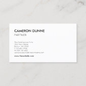 Geometrische architectuur grijs zwart & blauw visitekaartje (Achterkant)