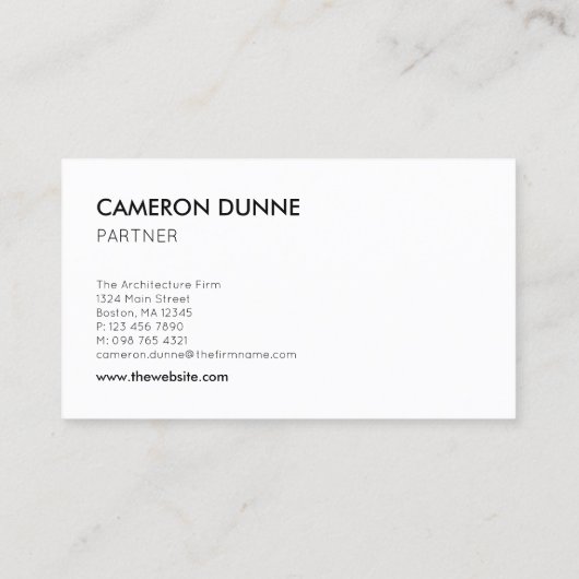 Geometrische architectuur grijs zwart & blauw visitekaartje (Achterkant)