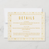 Geometrische Art Deco bruiloft detail behuizing Ka Kaart (Voorkant)