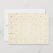 Geometrische Art Deco bruiloft detail behuizing Ka Kaart (Achterkant)