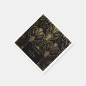 Geometrische Art Deco bruiloft Servet (Hoek)