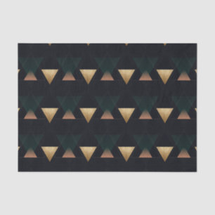 Geometrische art Deco-driehoeken Tissuepapier