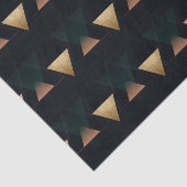 Geometrische art Deco-driehoeken Tissuepapier (Detail)