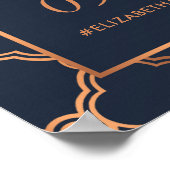  Geometrische Art Deco Gatsby Bruiloft Welkom Poster (Hoek)