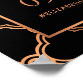  Geometrische Art Deco Gatsby Bruiloft Welkom Poster (Hoek)