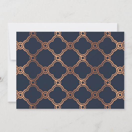  Geometrische Art Deco Gatsby Sla de datum op Save The Date (Achterkant)
