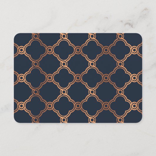  geometrische Art Deco Gatsby Trouwdetail Informatiekaartje (Achterkant)