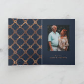  geometrische, Art Deco Jubileum Dank u Kaart (Binnen)