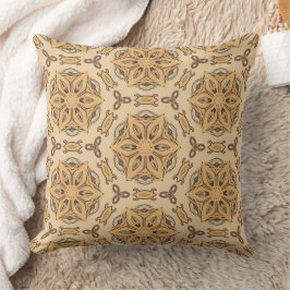 Geometrische Art Nouveau bloempatroon Kussen