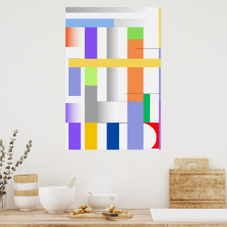 "Geometrische Art Print Premium Poster Wall Art