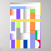 "Geometrische Art Print Premium Poster Wall Art (Voorkant)