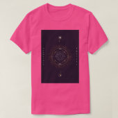 Geometrische astrologische symbolen tarotkaart Tri T-shirt (Design voorkant)