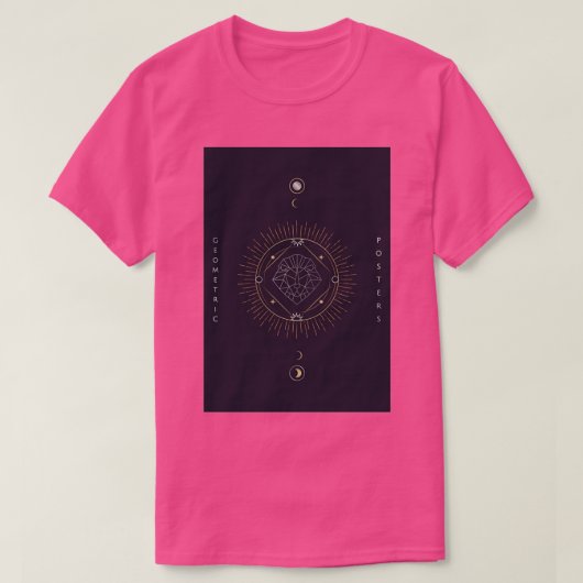Geometrische astrologische symbolen tarotkaart Tri T-shirt (Design voorkant)