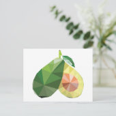 Geometrische avocado briefkaart (Staand voorkant)
