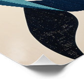 Geometrische Azure Sprong Perfect Poster (Hoek)