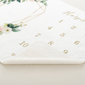 Geometrische Baby mijlpaal van flessen Sherpa Deken (3/4)