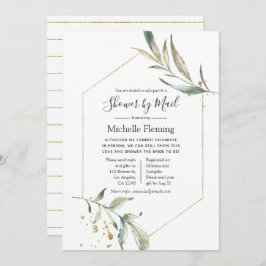 Geometrische Baby of Vrijgezellenfeest per post Kaart