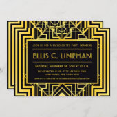 Geometrische bachelorette party Shower Invitations Kaart (Voorkant / Achterkant)