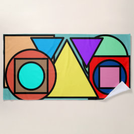 Geometrische badhanddoek
