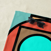 Geometrische badhanddoek (In situ)