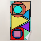 Geometrische badhanddoek (Voorkant)