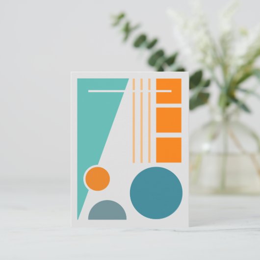 Geometrische Balans 1 Abstract ontwerp Briefkaart (Staand voorkant)