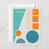 Geometrische Balans 1 Abstract ontwerp Briefkaart (Voorkant / Achterkant)