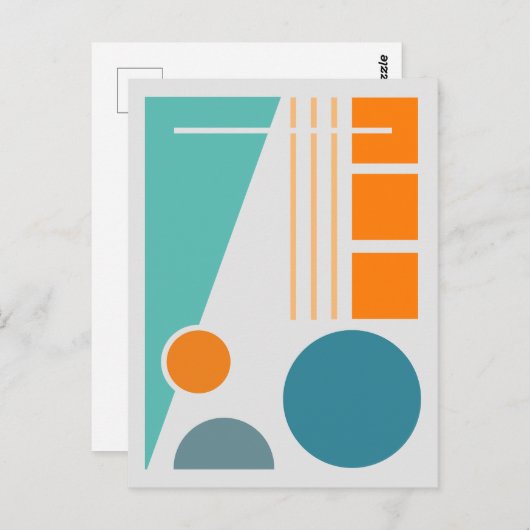 Geometrische Balans 1 Abstract ontwerp Briefkaart (Voorkant / Achterkant)