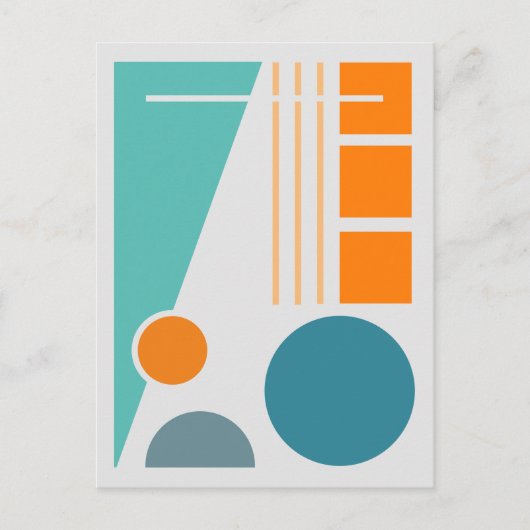 Geometrische Balans 1 Abstract ontwerp Briefkaart (Voorkant)