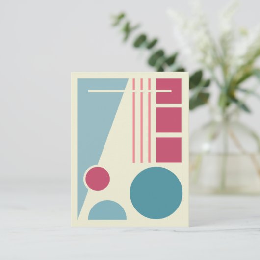 Geometrische Balans 1 Abstract ontwerp Briefkaart (Staand voorkant)