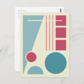 Geometrische Balans 1 Abstract ontwerp Briefkaart (Voorkant / Achterkant)