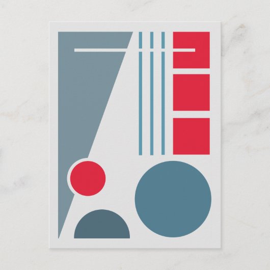 Geometrische Balans 1 Abstract ontwerp Briefkaart (Voorkant)