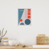 Geometrische Balans 1 Abstract ontwerp Poster (Keuken)