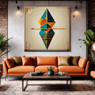 Geometrische balans canvas afdruk