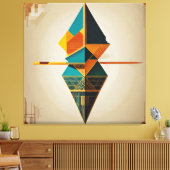 Geometrische balans canvas afdruk (Insitu (Woonkamer))