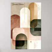 Geometrische balans - moderne abstracte wandkunst  poster (Voorkant)