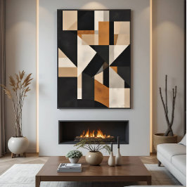 Geometrische Balans Poster