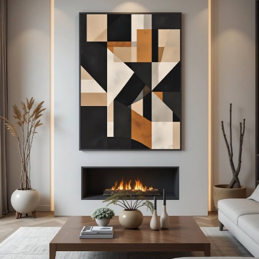 Geometrische Balans Poster