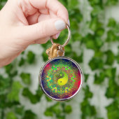 Geometrische balans Yin Yang Sleutelhanger (Hand)