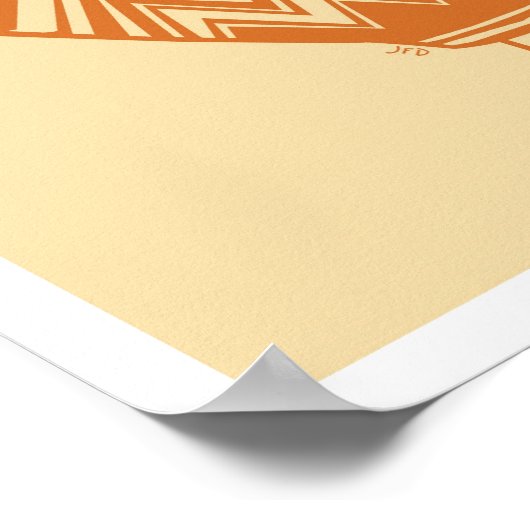 Geometrische ballon Fiesta Poster (Hoek)