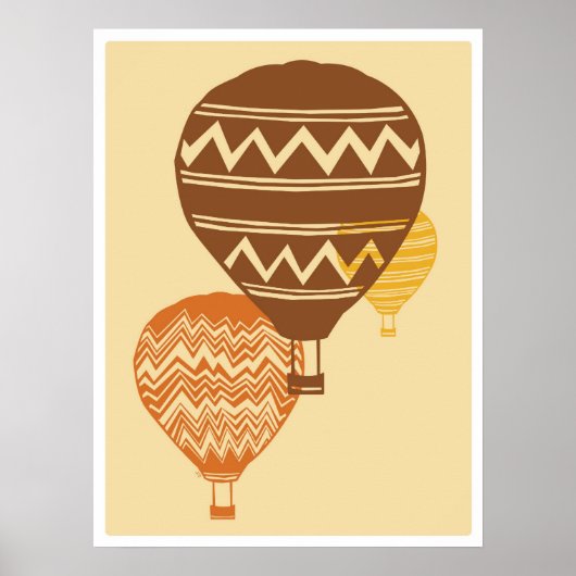 Geometrische ballon Fiesta Poster (Voorkant)