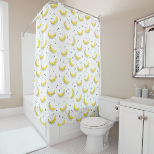 Geometrische bananen douchegordijn