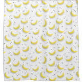 Geometrische bananen douchegordijn (Voorkant)